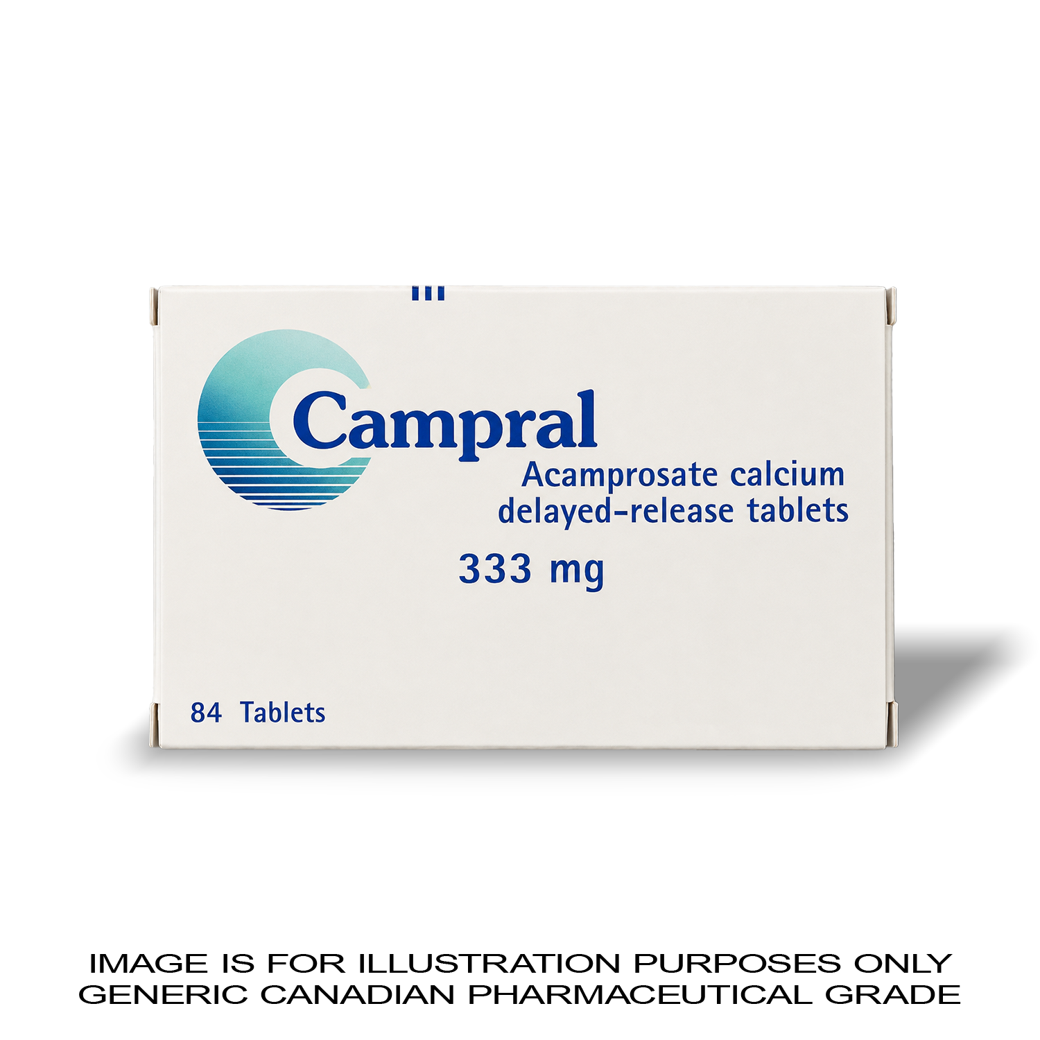 CAMPRAL 333MG X 84 TABLETS [Sobriety Support] — Peptide Source Canada source product image