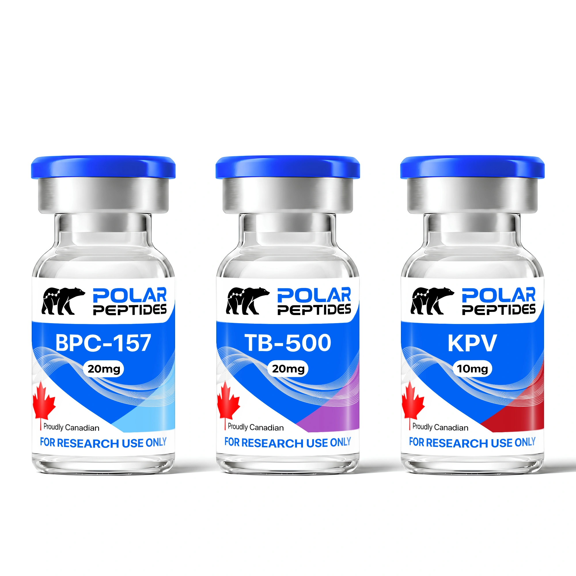 BPC-157 + TB-500 + KPV | Recovery Research Stack — Polar Peptides source product image