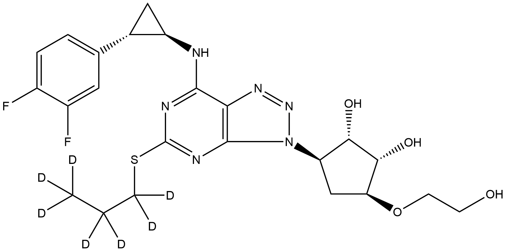 Ticagrelor-d7 | CAS 1265911-55-4 — ResolveMass Laboratories source product image