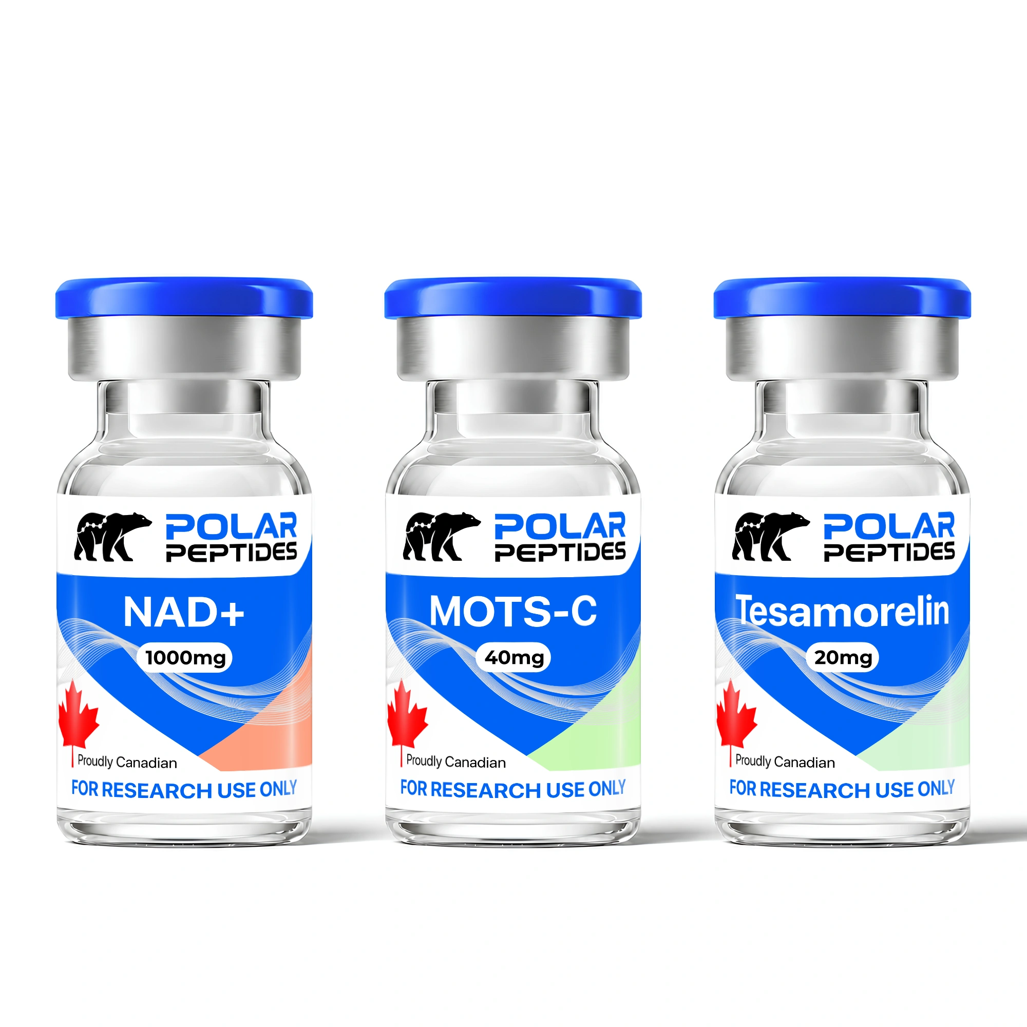 NAD+ + MOTS-c + Tesamorelin | Metabolic Research Stack — Polar Peptides source product image