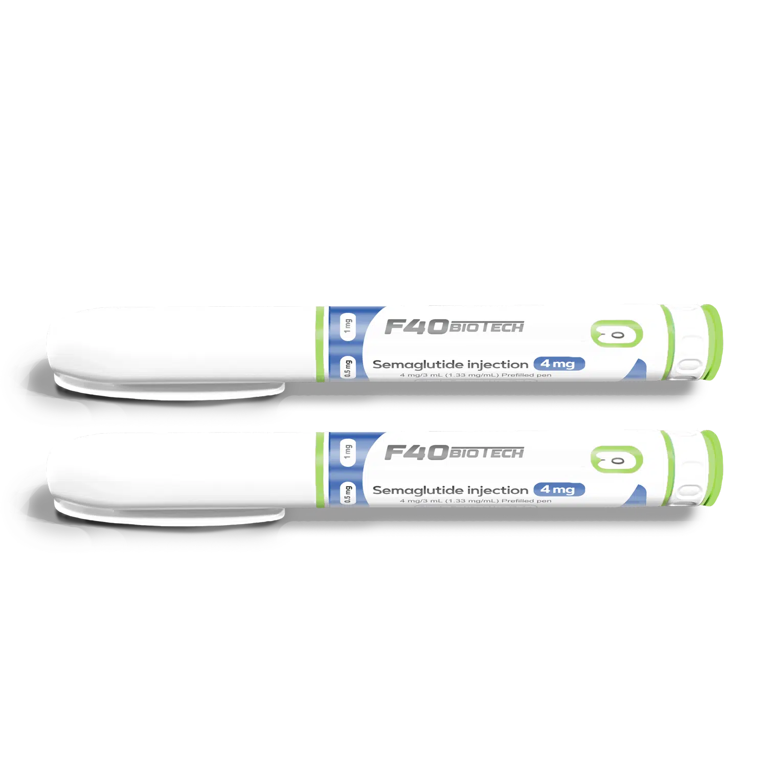 2 PACK – F40 Semaglutide pen 4mg – Adjustable dosage pen .25MG/.5MG/1MG injection. 3 SETTINGS — Peptide Source Canada source product image