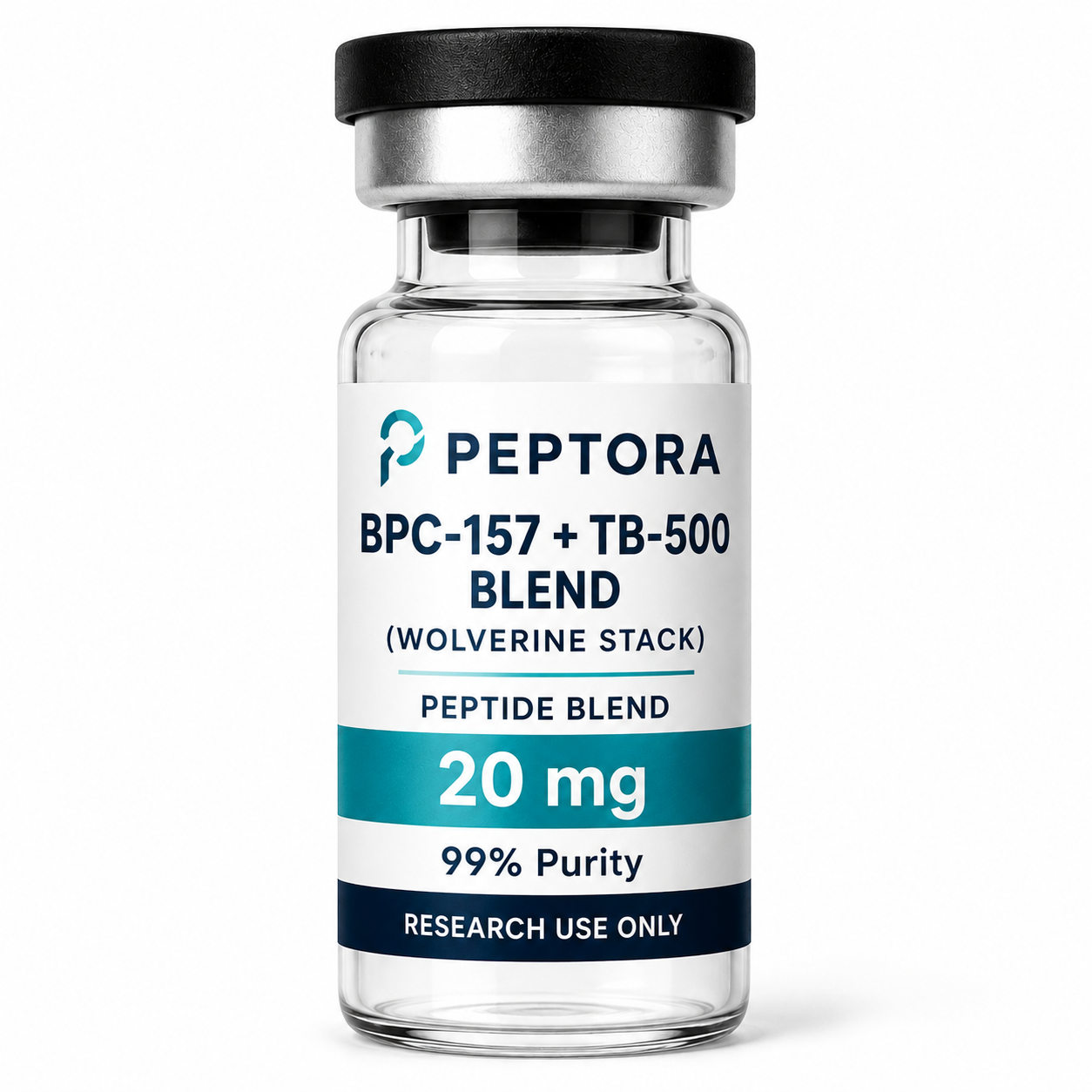 BPC-157 + TB-500 Blend Canada (Wolverine Stack) 20mg — Peptora Peptide Labs source product image