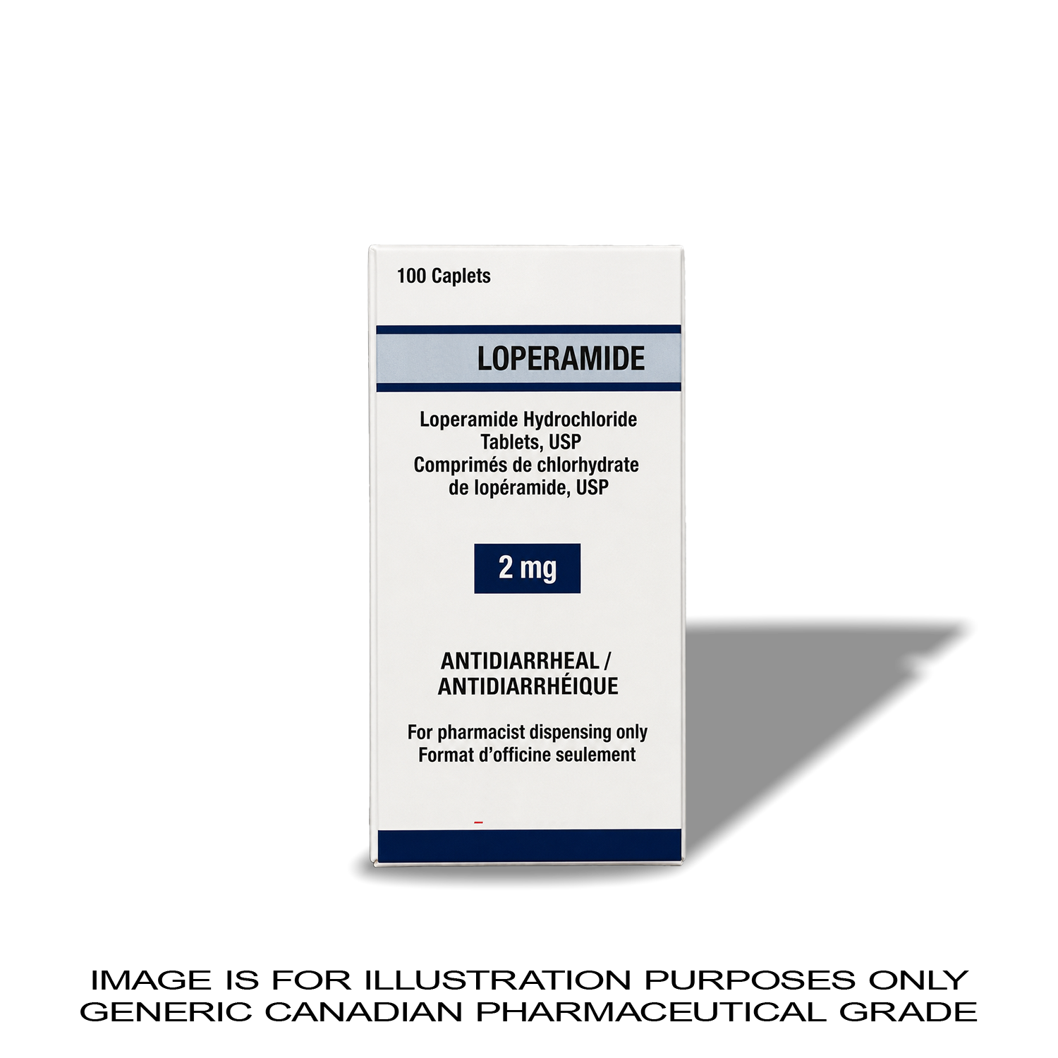 LOPERAMIDE 2MG X 100 [ANTI DIARRHEA] — Peptide Source Canada source product image