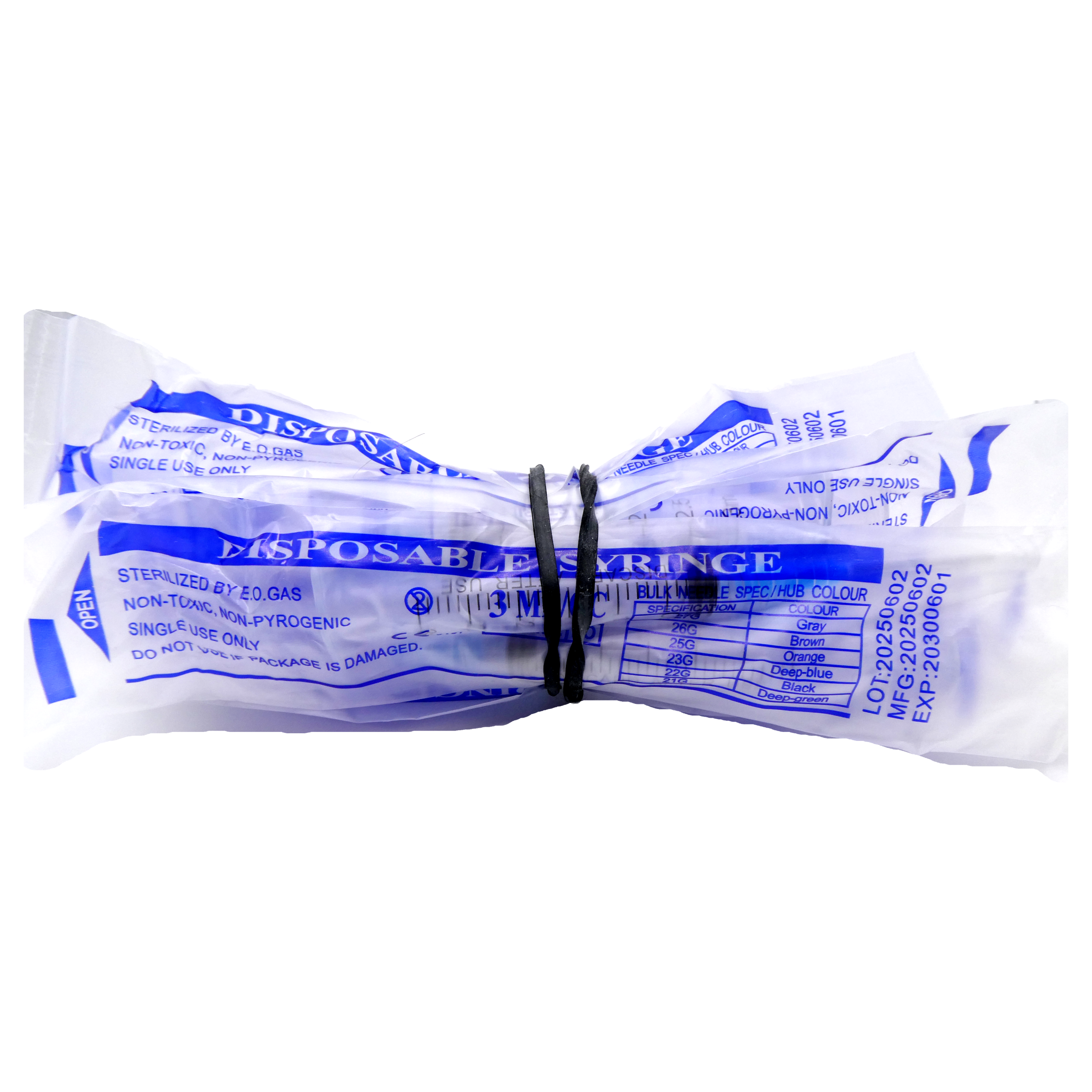 3ml 23Gx1″ 3ml Luer Lock Budget Syringe (For Reconstitution) (10 Syringes with Needle) — Biocore Peptides source product image