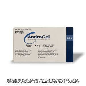 Testosterone Gel 5.0g  AndroGel – 30 Packets [trt] — Peptide Source Canada source product image