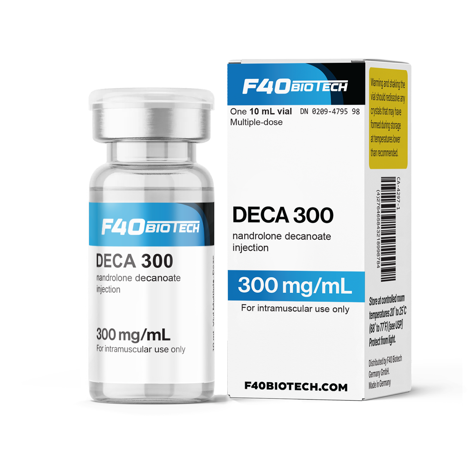 Nandrolone Deca Durabolin 300mg/mL – F-40 Biotech Injectables Germany (Qualitative and quantitative analysis second image) 10mL  300mg/mL — Peptide Source Canada source product image