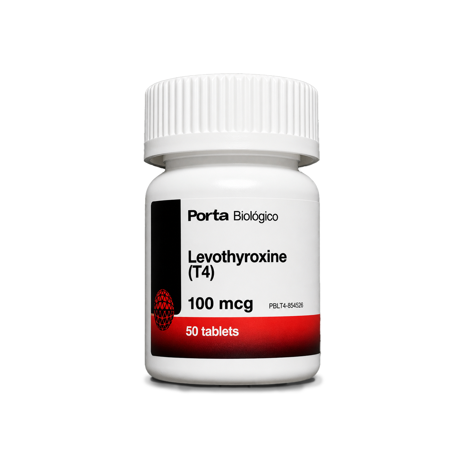 T4 Thyroxine (Thyronorm) 100mcg – 50 tablets – Porta — Peptide Source Canada source product image