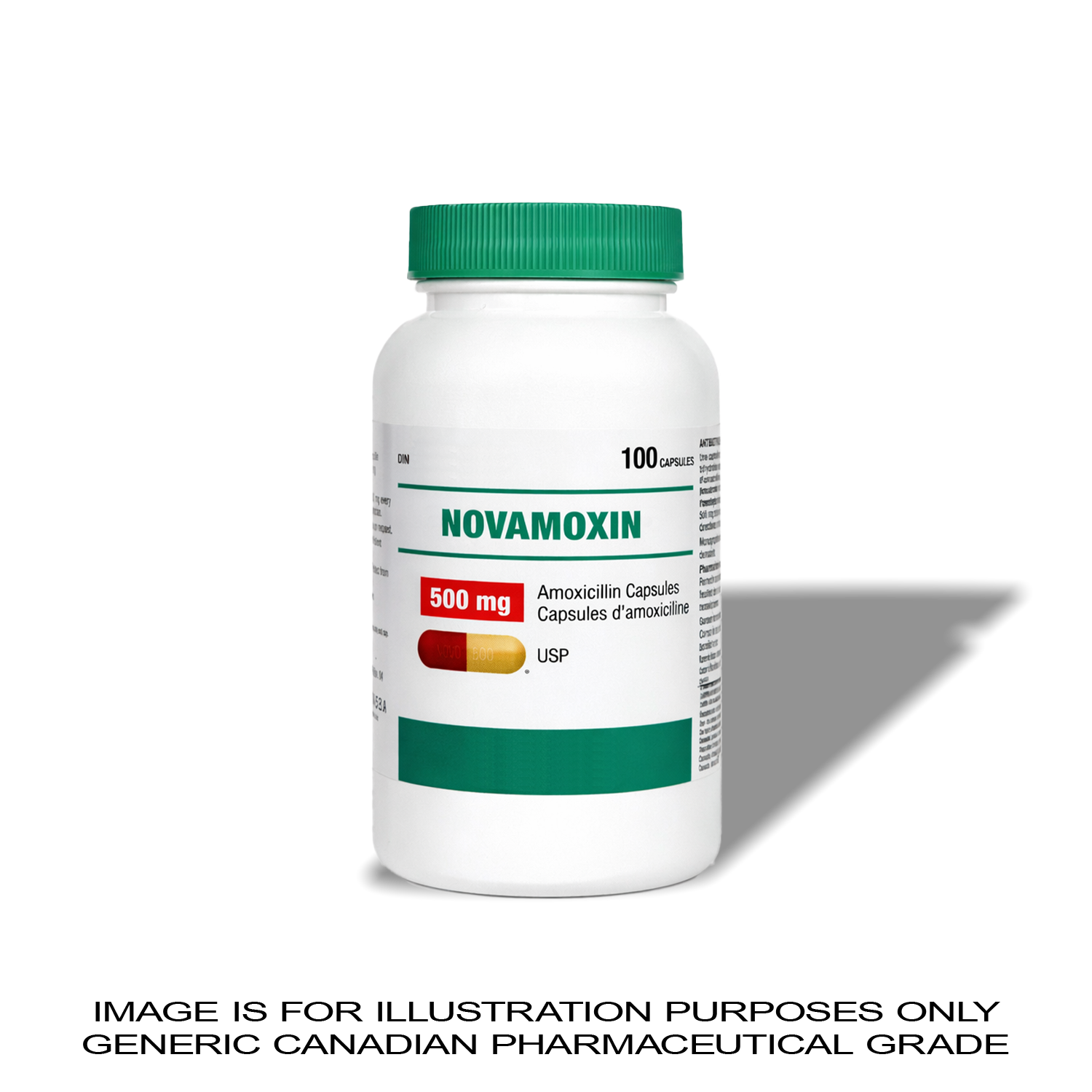 Amoxicillin 500MG X 100 [Antibiotic] — Peptide Source Canada source product image