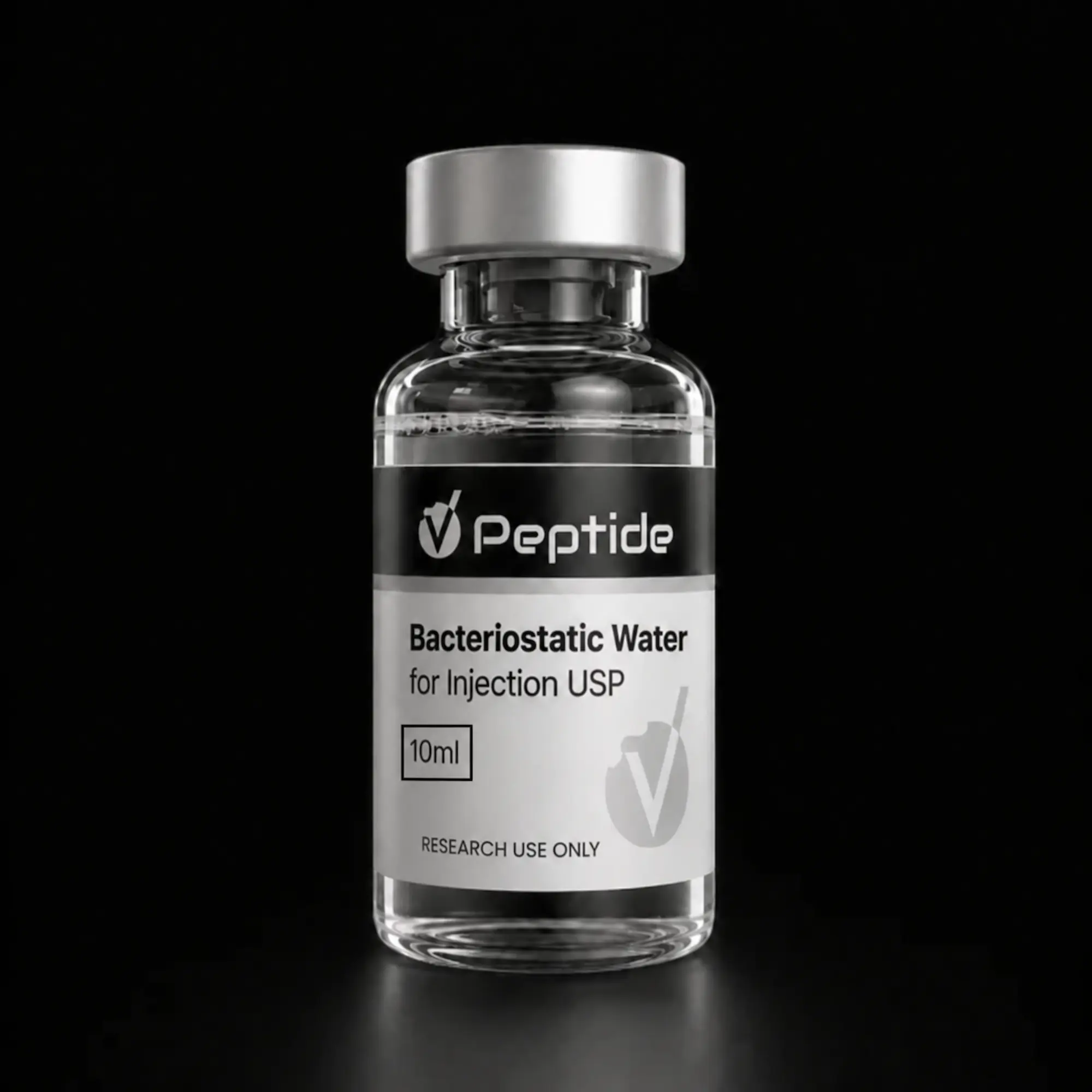 Bacteriostatic Water — 10mL Multi-Dose Vial — VPeptide source product image