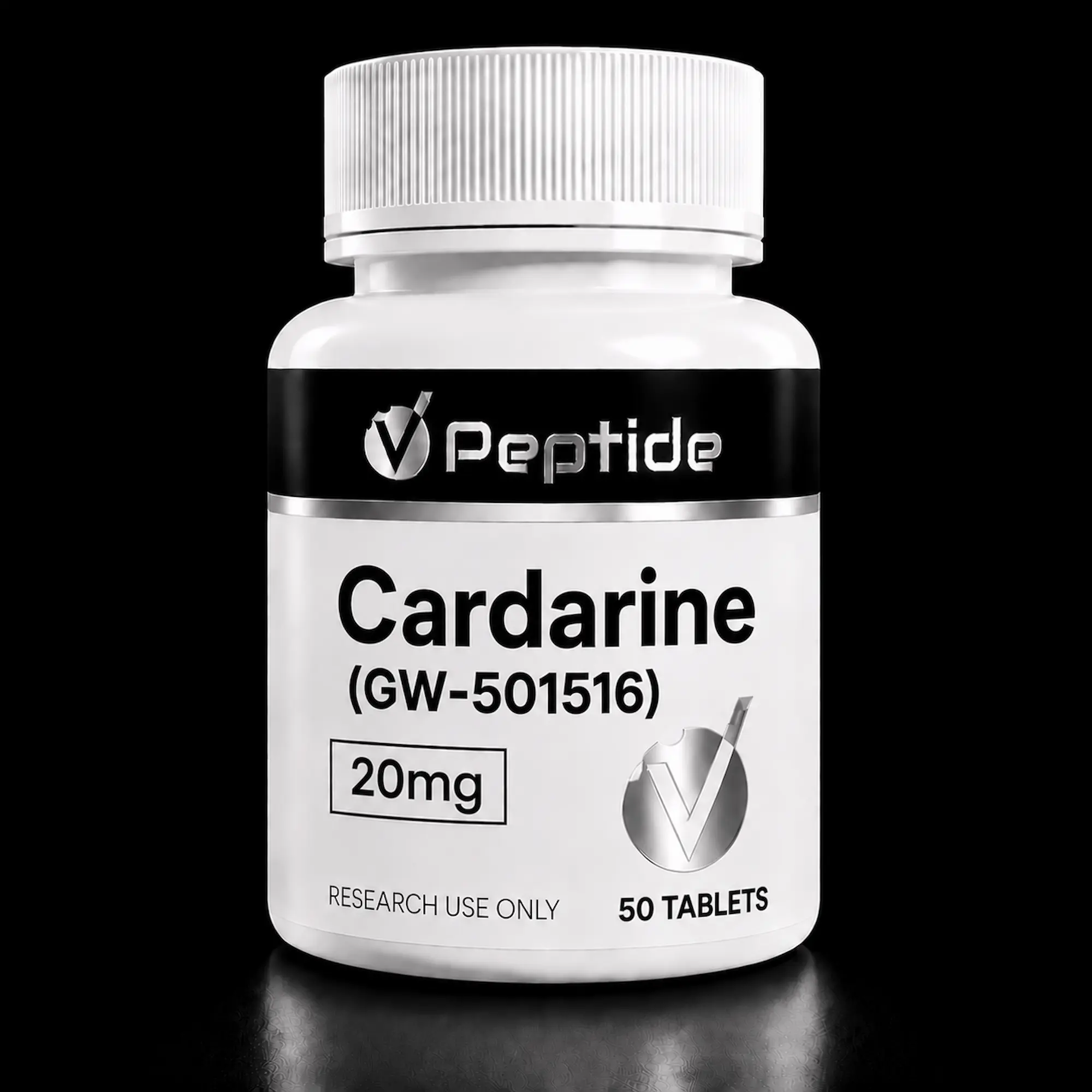 Cardarine GW-501516 — 20mg Tabs (50 Count) | PPARδ Agonist — VPeptide source product image