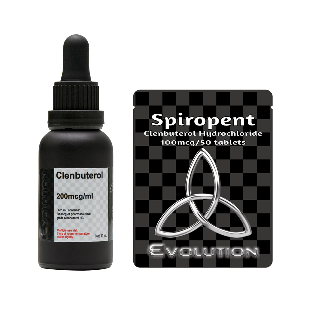 Clenbuterol/Spiropent – liquid; 200mcg x 30ml and tablets; 100mcg x 50 — Canadian Peps source product image