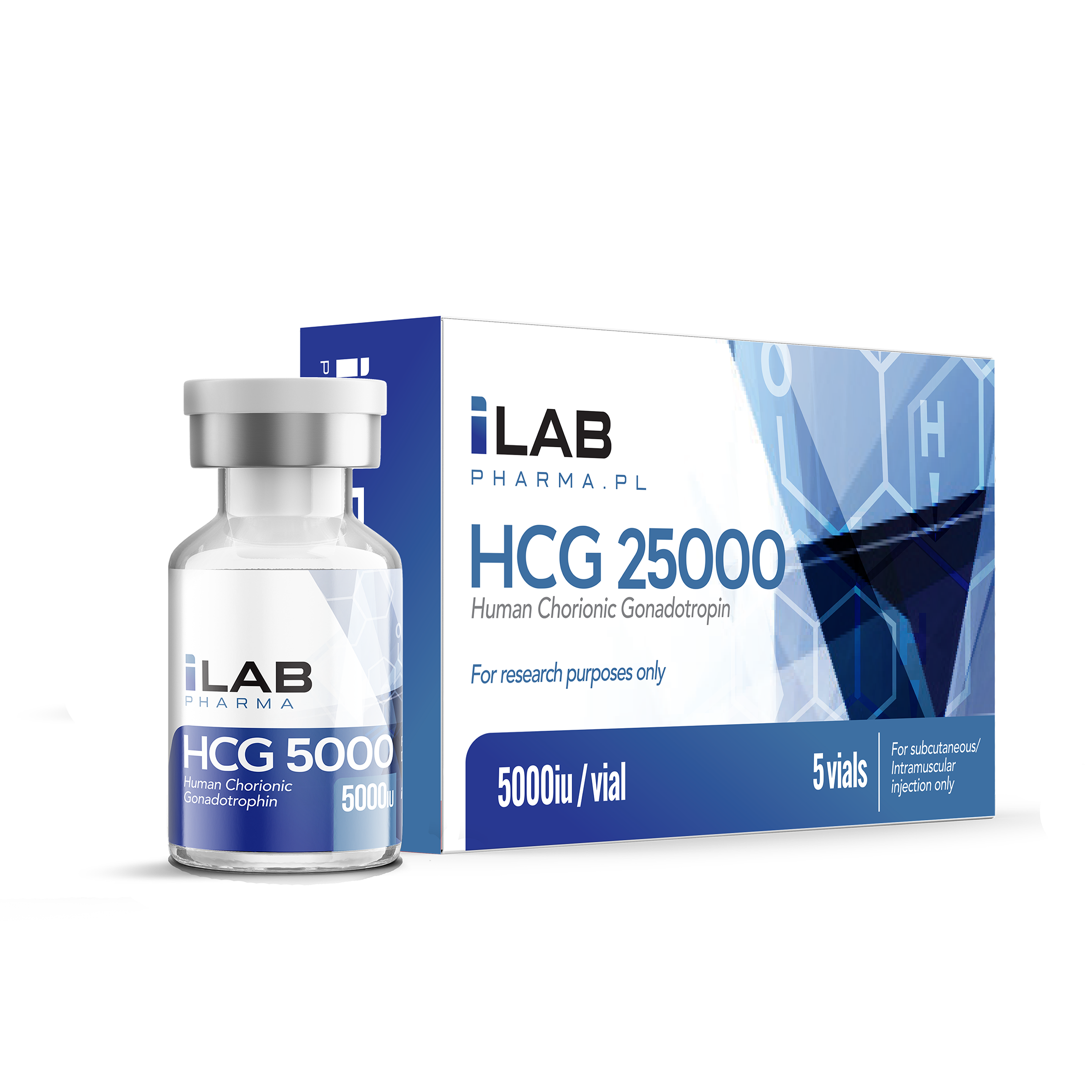 HCG 5000IU – 5 PACK –  Boost Libido [25000IU] — Peptide Source Canada source product image