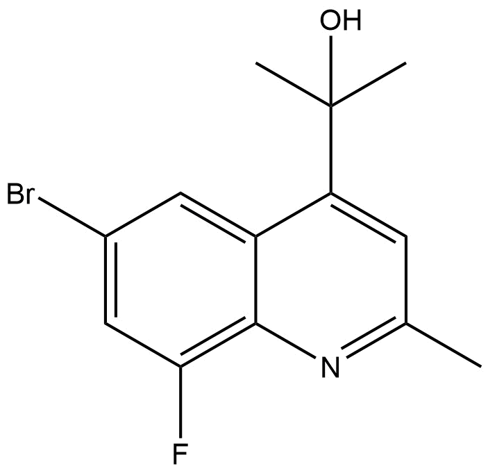 2-(6-bromo-8-fluoro-2-methylquinolin-4-yl)propan-2-ol | CAS 2776103-42-3 — ResolveMass Laboratories source product image