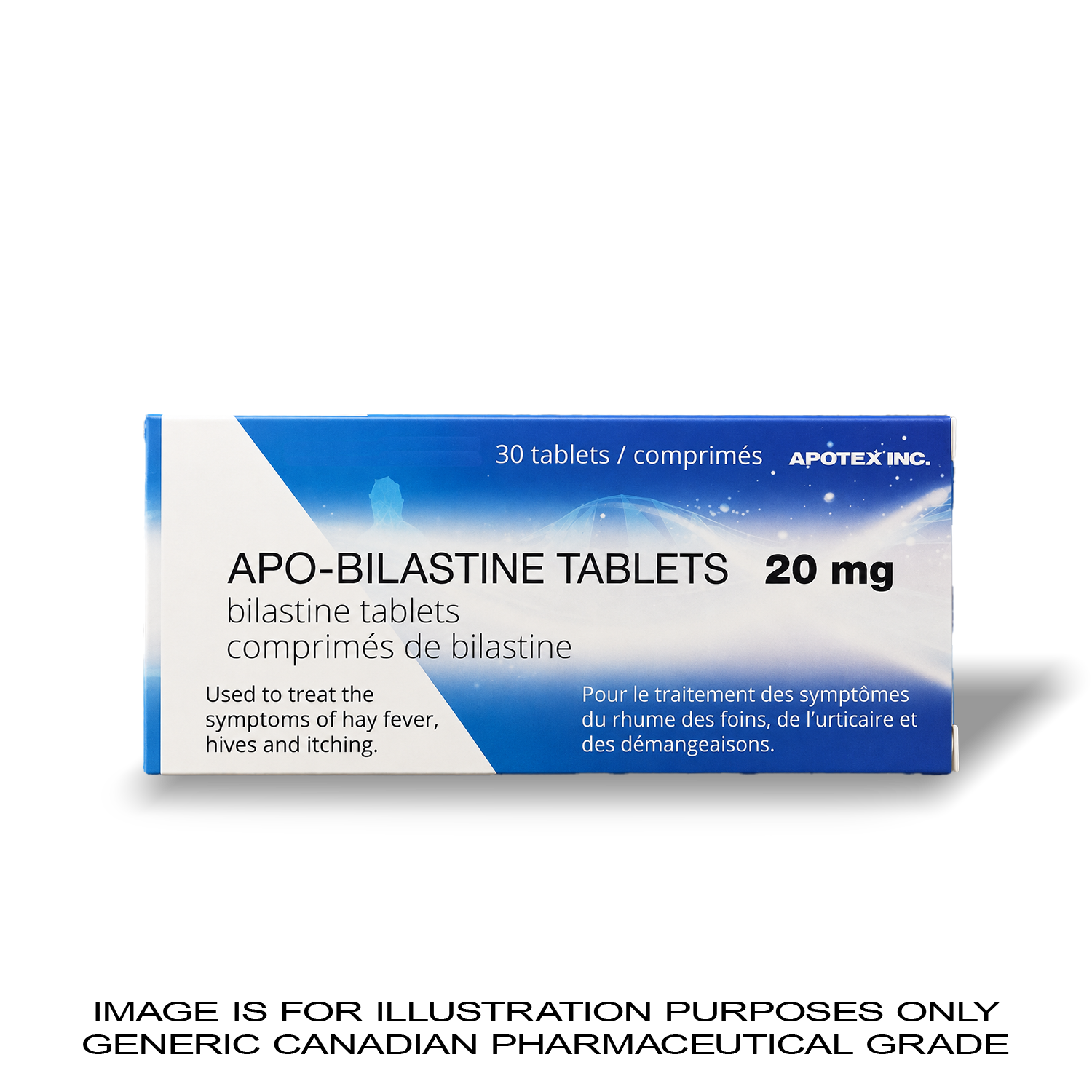 Bilastine Tablets 20mg x 30 | CANADIAN PHARMACEUTICAL GRADE [A+ ALLERGY CONTROL] — Peptide Source Canada source product image