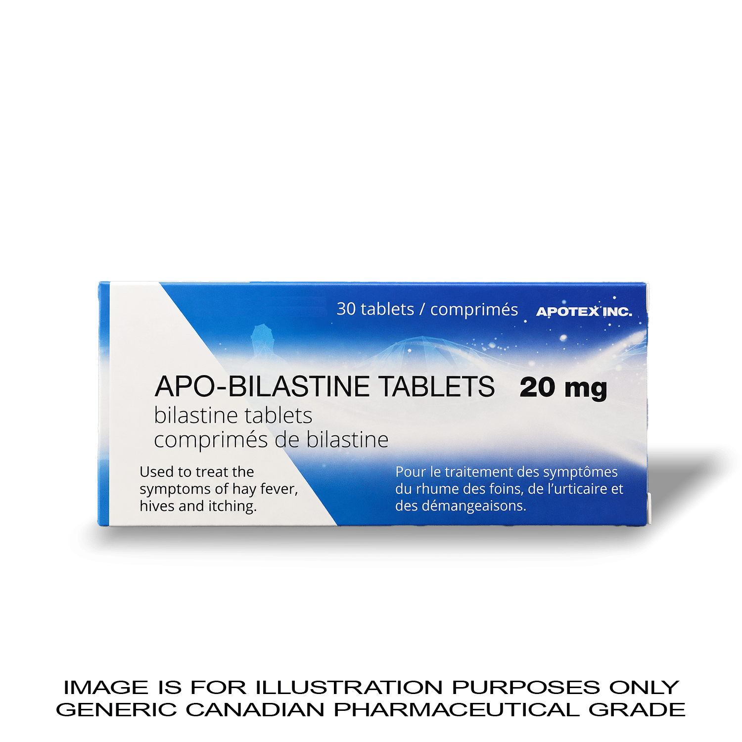 Bilastine Tablets 20MG X 30 [ALLERGY] — Peptide Source Canada source product image