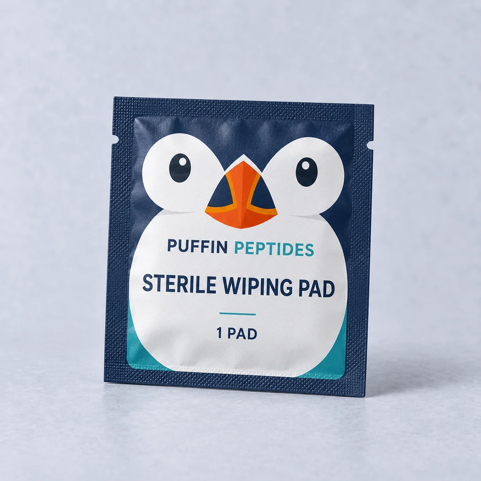 Sterile wiping pads — Puffin Peptides source product image