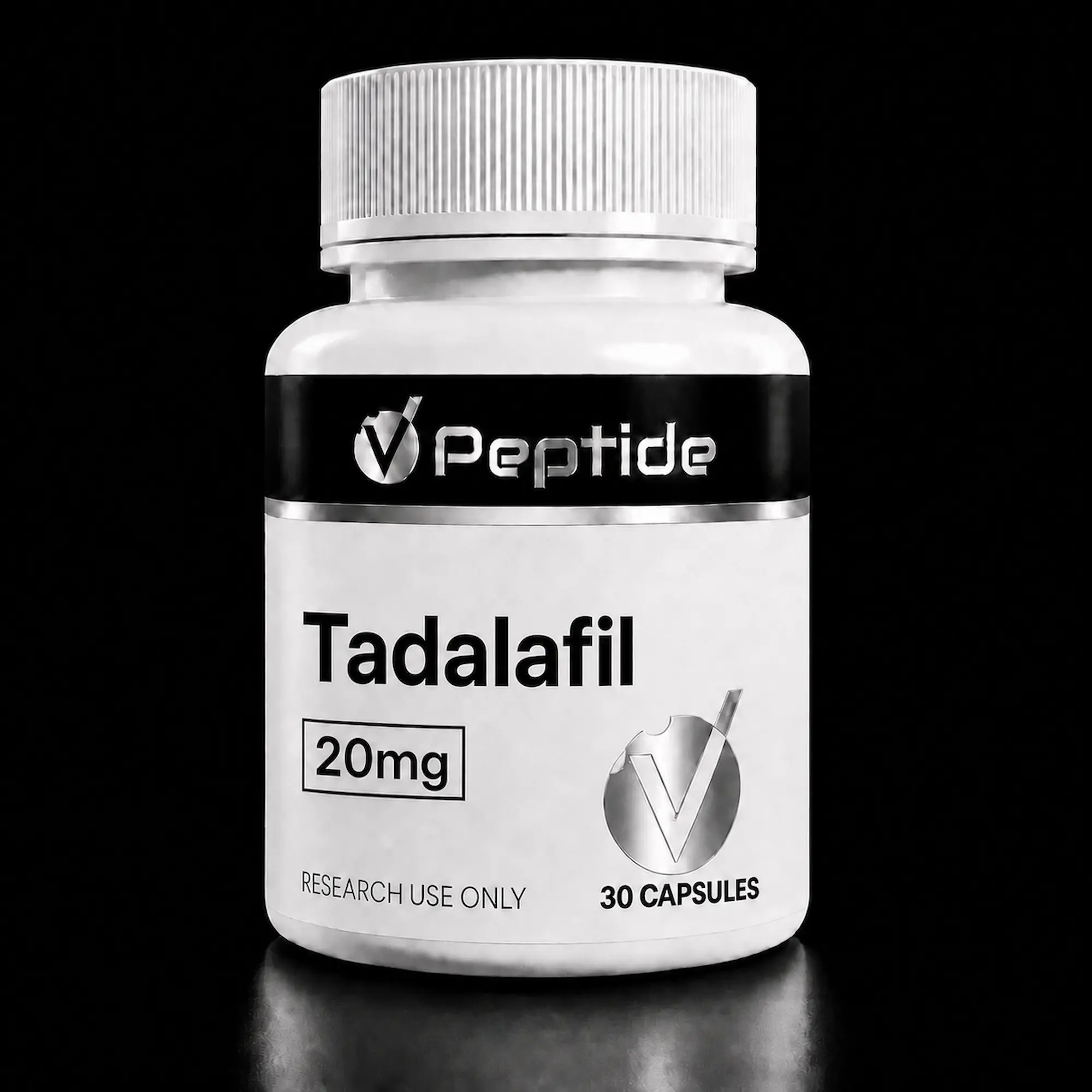 Tadalafil — 20mg × 30 Caps | PDE5 Inhibitor Research — VPeptide source product image
