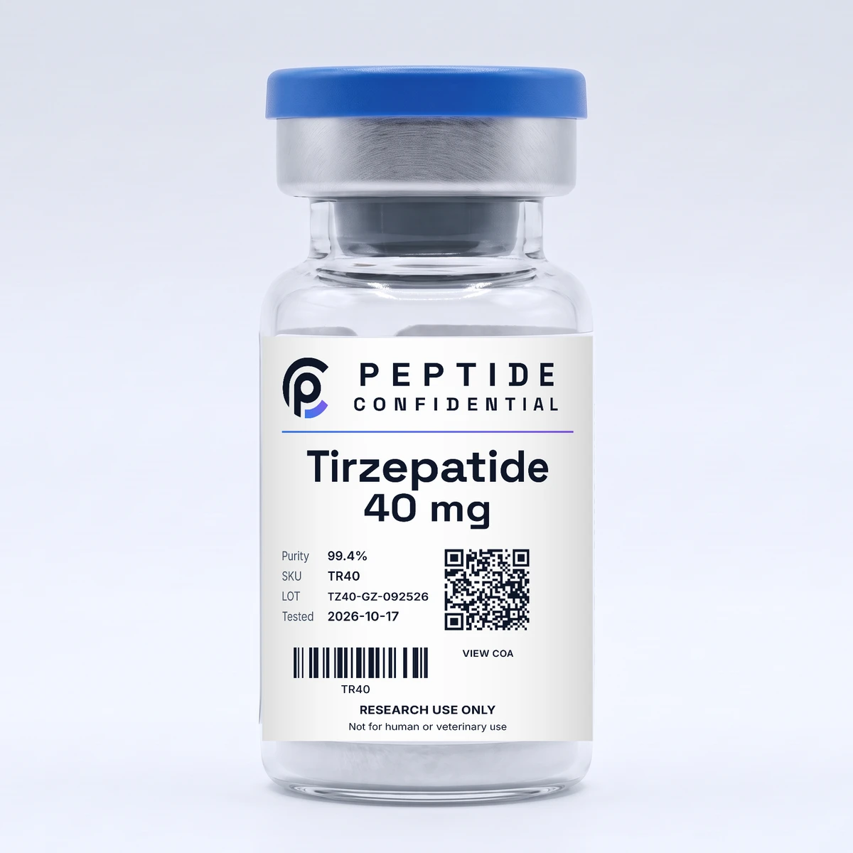 Tirzepatide 40mg — Peptide Confidential source product image