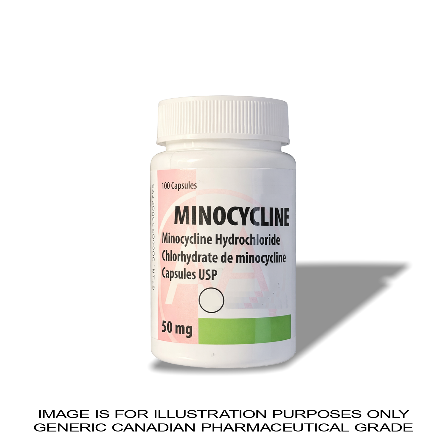 Minocycline 50mg x 100 | CANADIAN PHARMACEUTICAL GRADE — Peptide Source Canada source product image