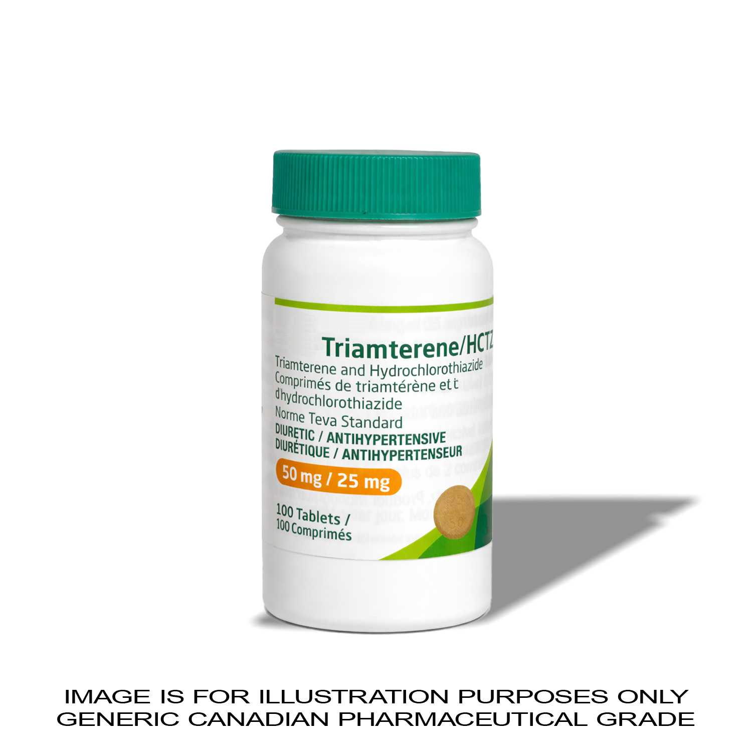 Triamterene 50MG/25MG X 100 [Blood Pressure] — Peptide Source Canada source product image