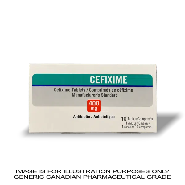 Cefixime 400mg – 10 Tablets — Peptide Source Canada source product image