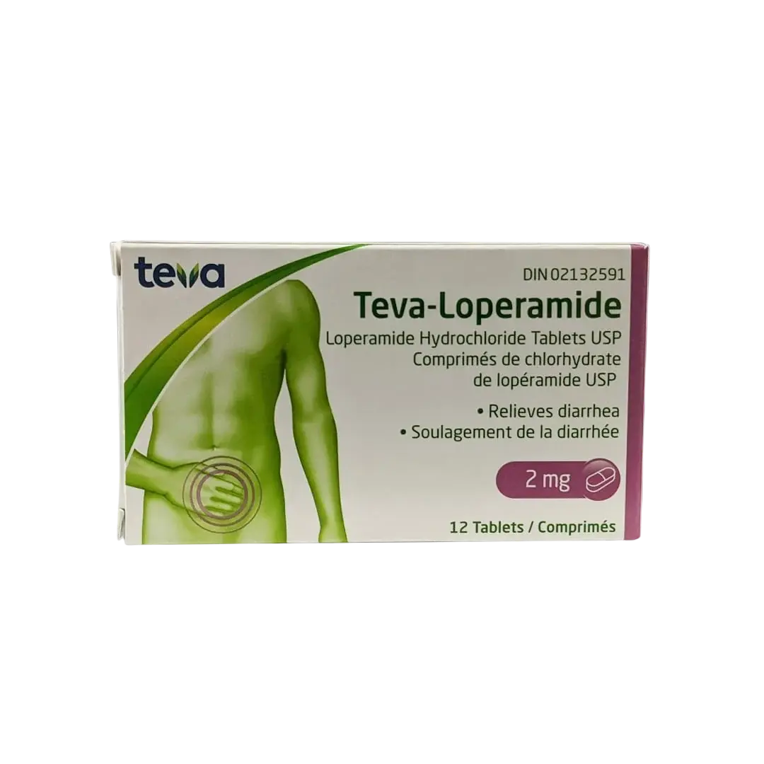 Teva-Loperamide 2MG [Anti-Diarrhea] — Peptide Source Canada source product image