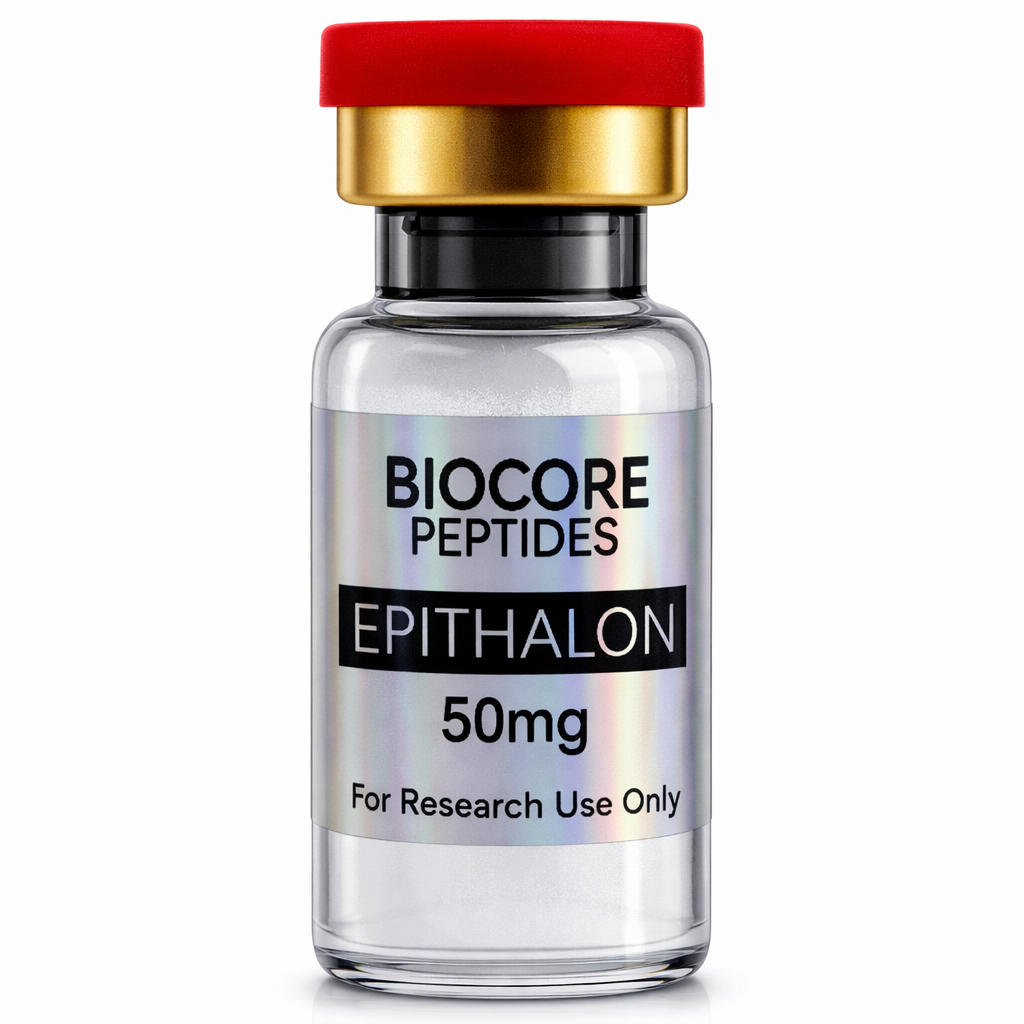 Epithalon 50mg (See 10ml vial version, 3ml no longer in production) — Biocore Peptides source product image