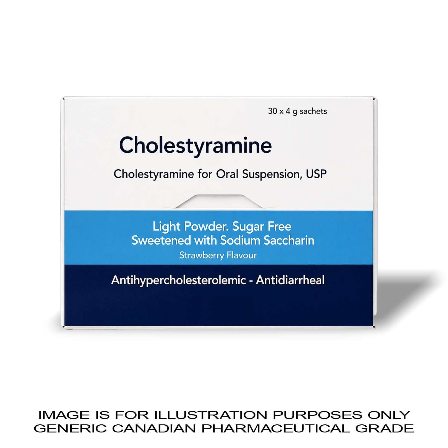 Cholestyramine 4 g Sachets x 30 | CANADIAN PHARMACEUTICAL GRADE — Peptide Source Canada source product image