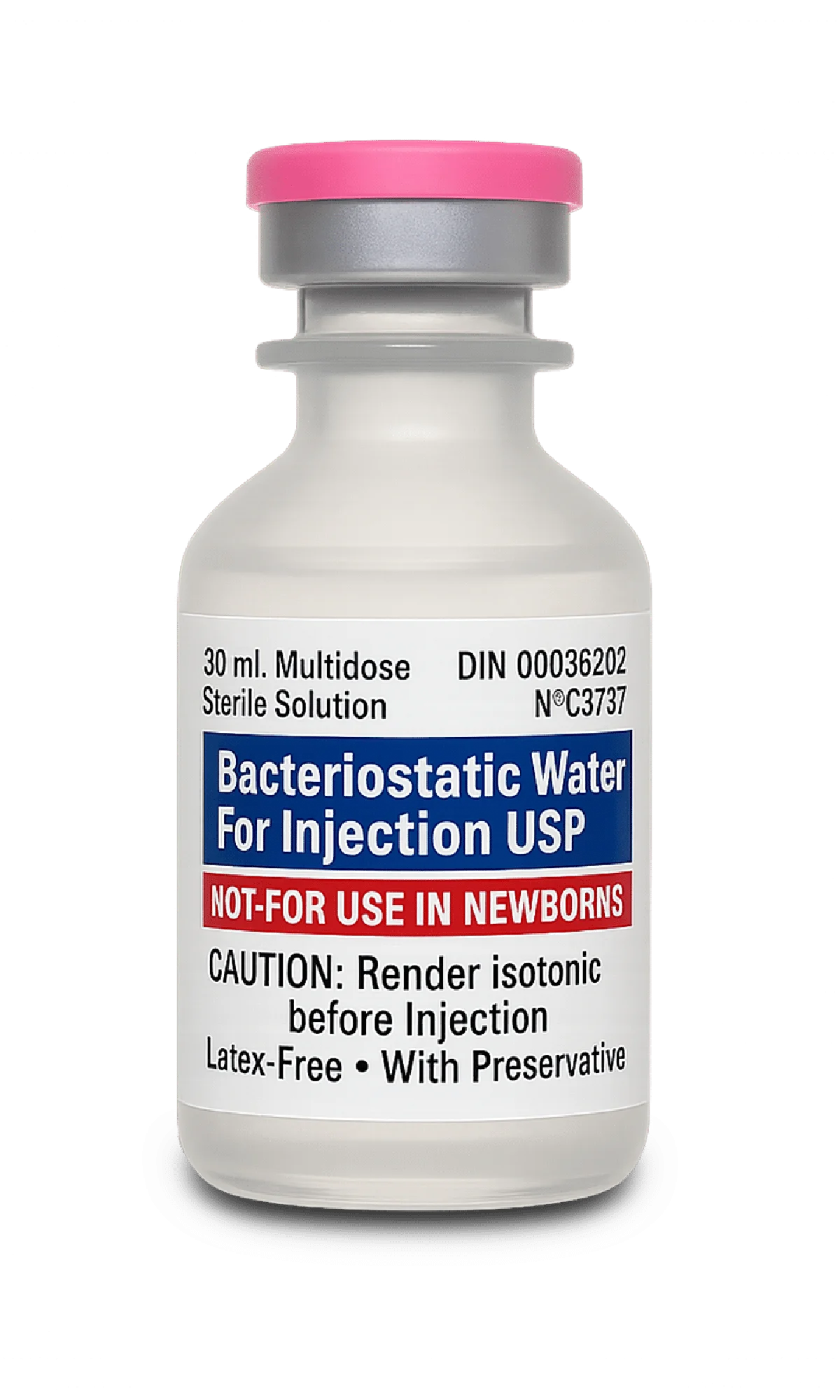 Eau bactériostatique (Pfizer) 30 ML – Flacon multidoses — Peptivia Lab source product image