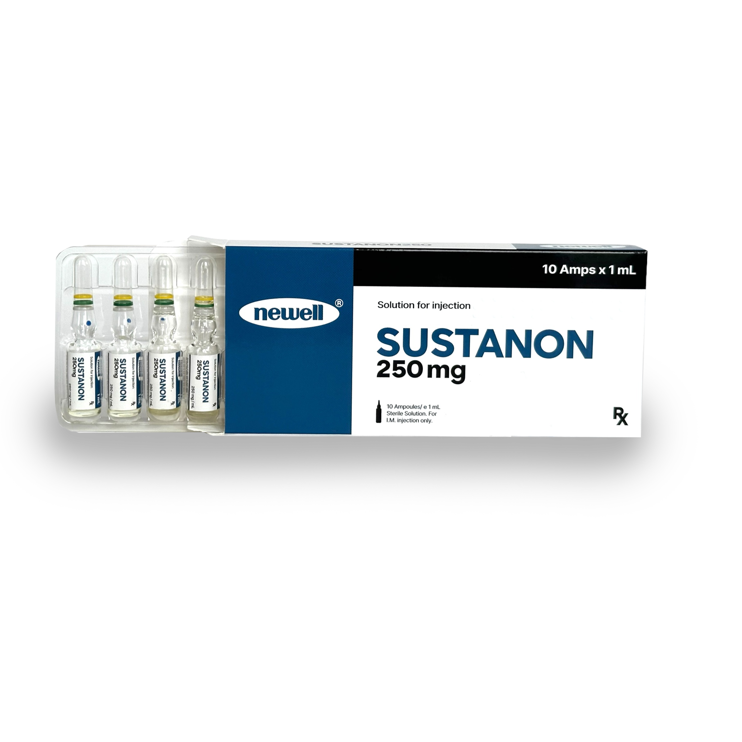 SUSTANON 250MG NEWELL 10 X 1ML AMPOULES — Peptide Source Canada source product image
