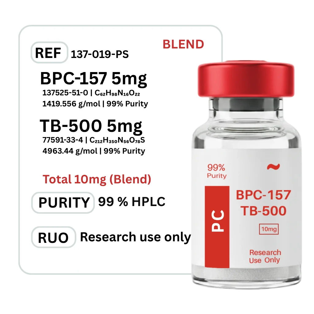 BPC-157 + TB-500 — Vial / 10mg — Edmonton Peptides source product image