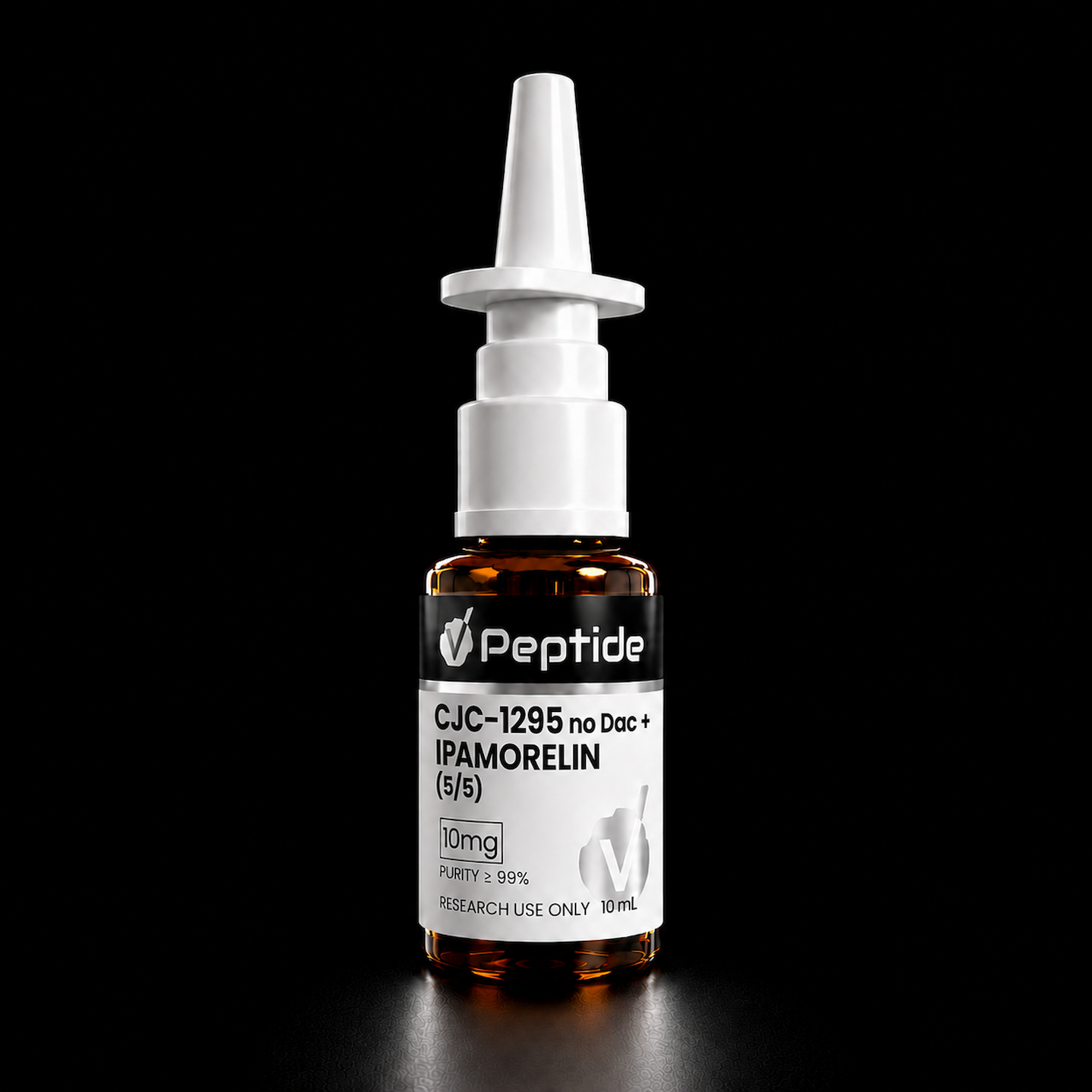 CJC-1295 (no DAC) 5 mg + Ipamorelin 5 mg Nasal Spray 10 mg – 10 ml — VPeptide source product image