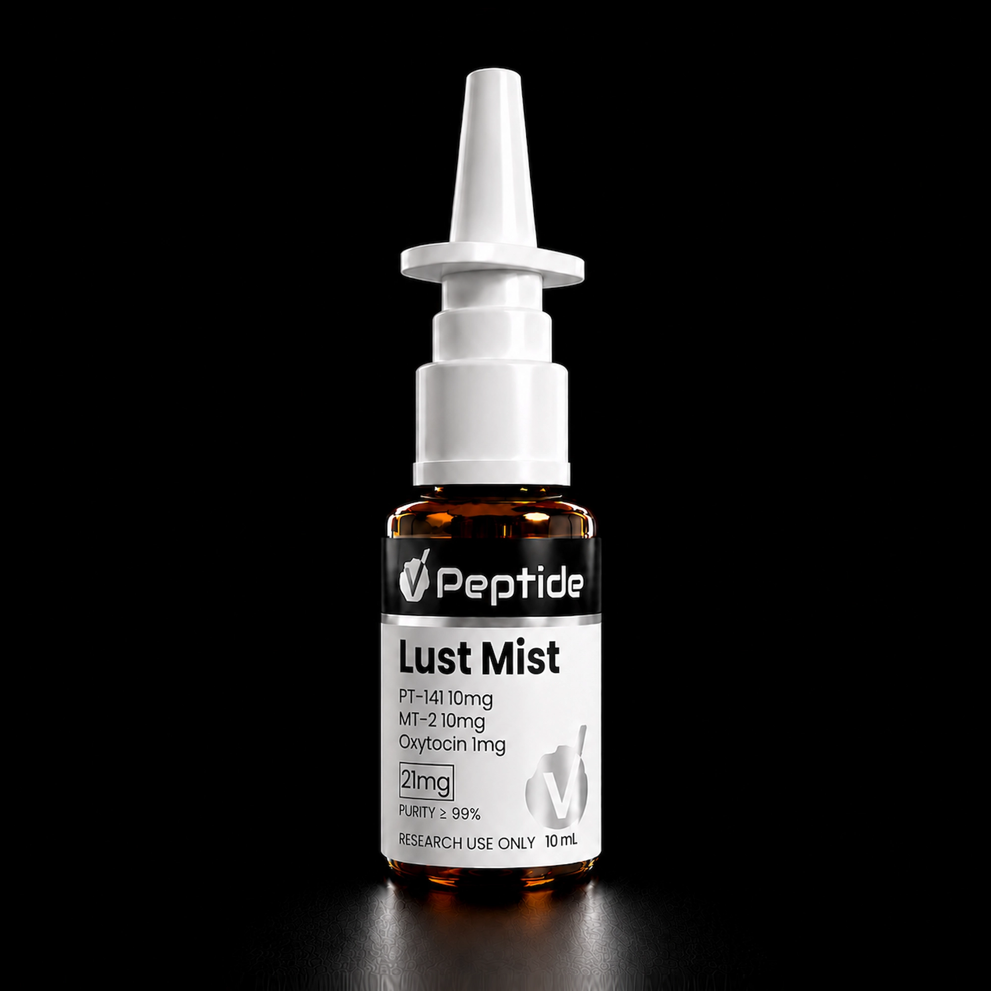 Lust Mist — PT-141 + MT-2 + Oxytocin — 21mg — 10 mL — VPeptide source product image