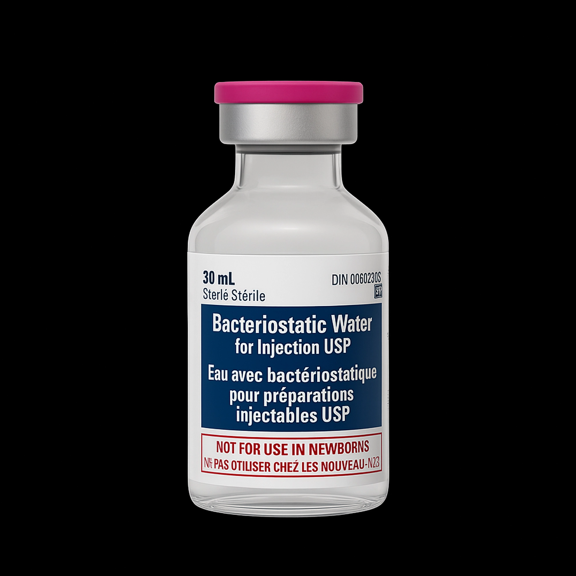 Pfizer Bacteriostatic Water — 30mL Multi-Dose Vial — VPeptide source product image