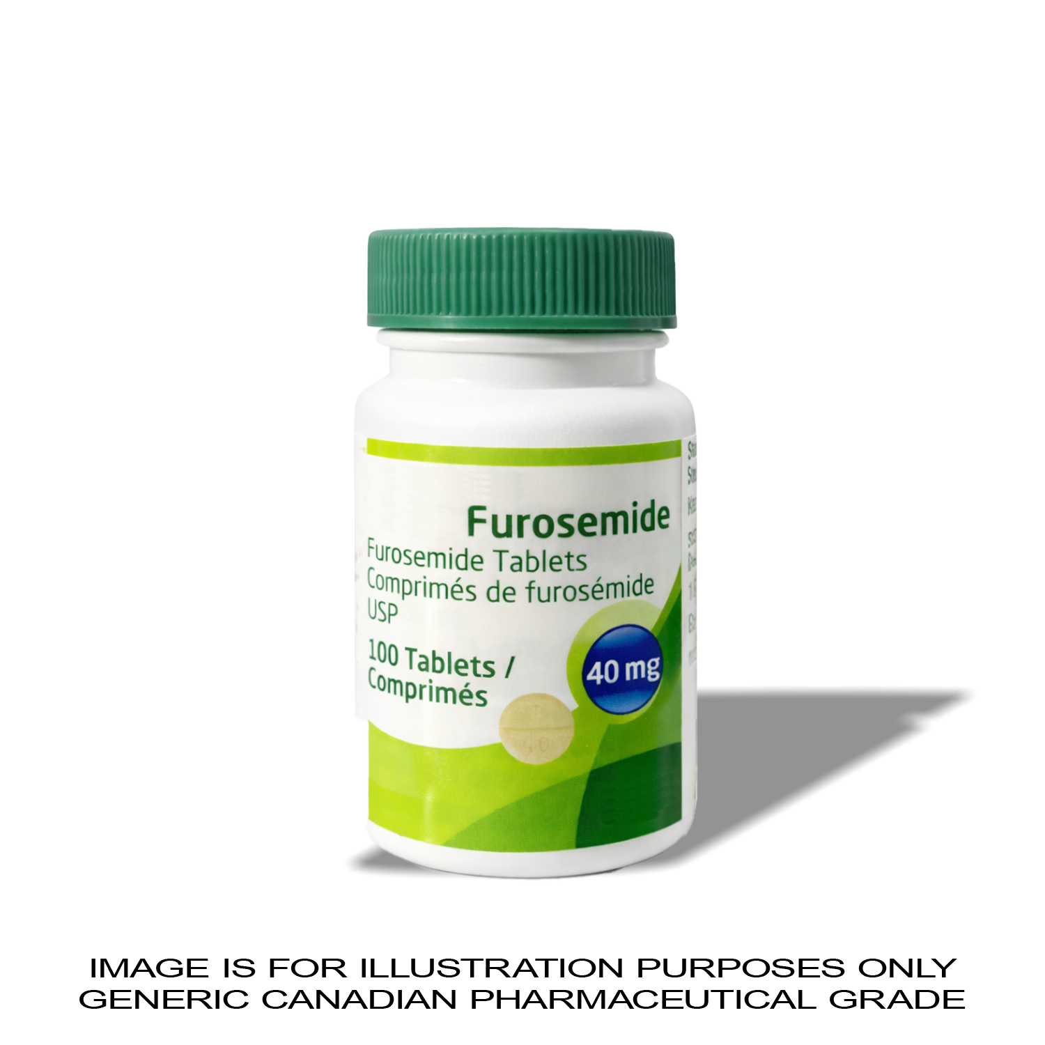 Furosemide 40MG X 100 [Water Retention] — Peptide Source Canada source product image