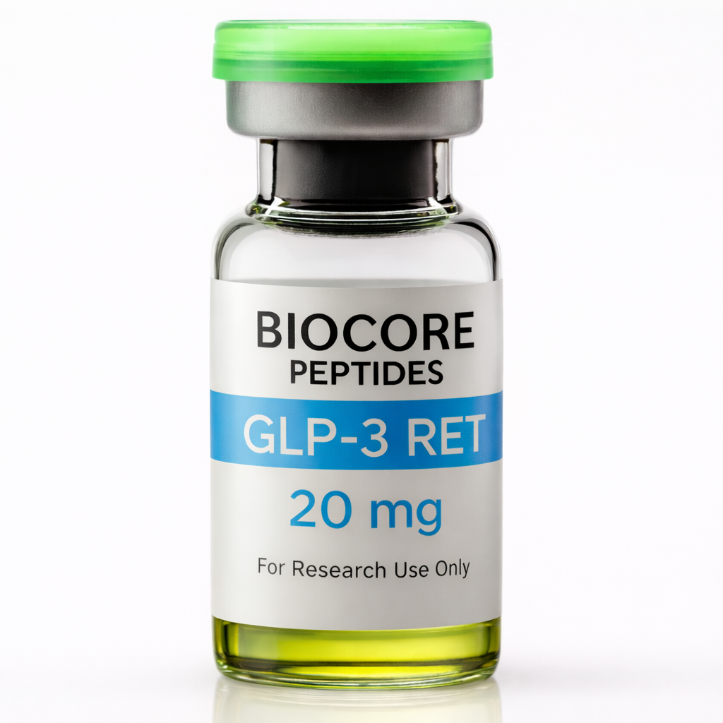 GLP-3R 20mg Single Vial or Bundle and SAVE — Biocore Peptides source product image
