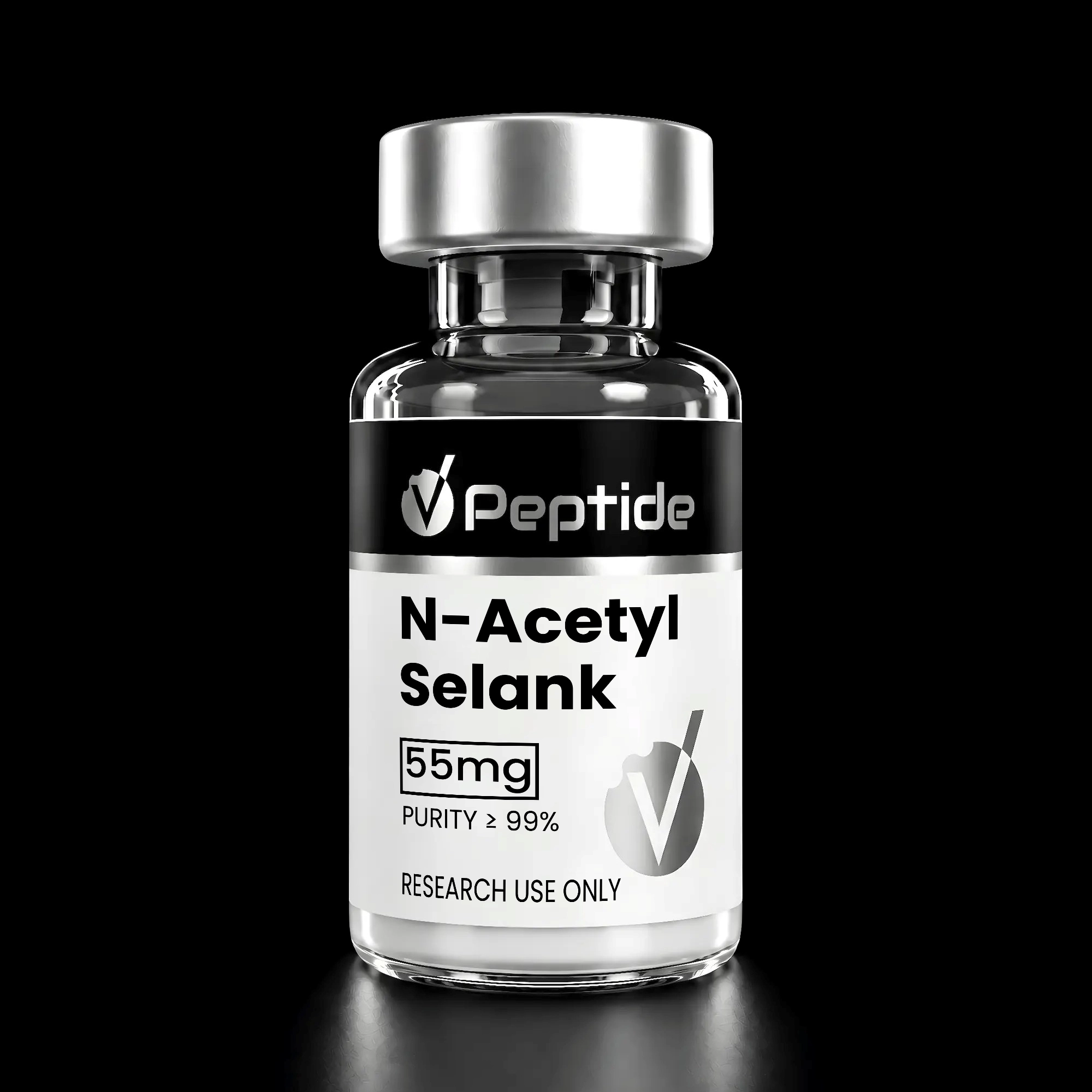 N-Acetyl Selank Amidate — 55mg | Stabilized Analog — VPeptide source product image