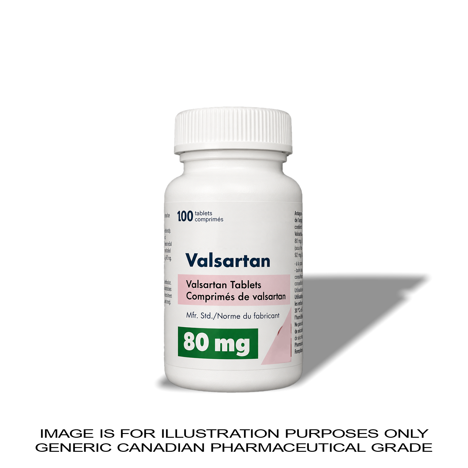 Valsartan 80mg x 100 [BLOOD PRESSURE] — Peptide Source Canada source product image