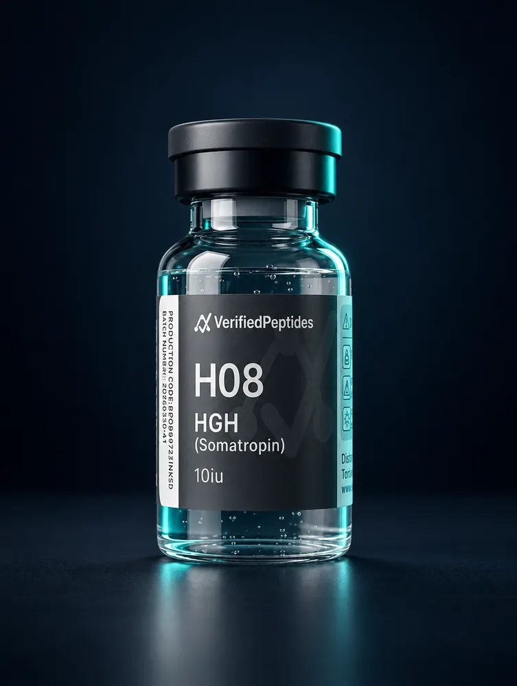 HGH 191AA (Somatropin) — 50 IU (10 IU × 5 vials) — VerifiedPeptides source product image