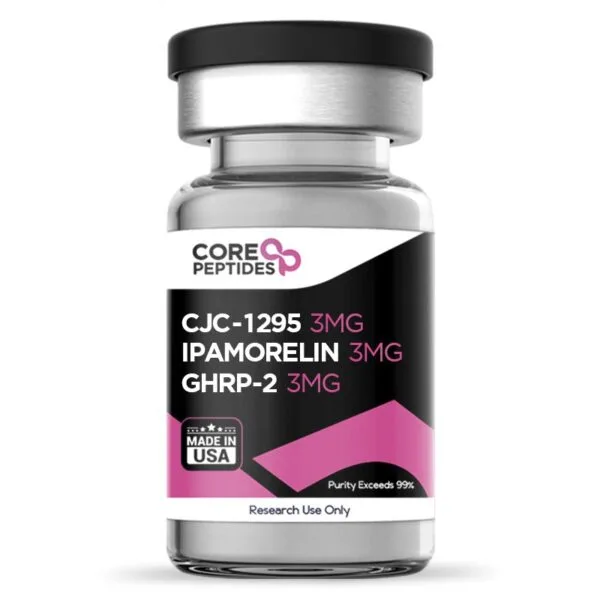 CJC-1295 (Mod GRF 1-29) & Ipamorelin & GHRP-2 Blend (9mg) — Core Peptides Canada source product image
