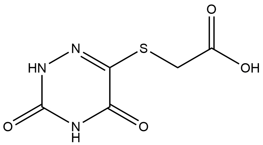 2-((3,5-dioxo-2,3,4,5-tetrahydro-1,2,4-triazin-6-yl)thio)acetic acid | CAS 88891-73-0 — ResolveMass Laboratories source product image