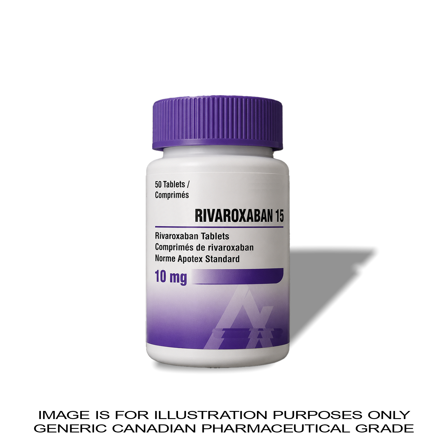 RIVAROXABAN 10MG X 50 [BLOOD CLOTS] — Peptide Source Canada source product image